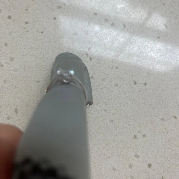 Simulated diamond 925 silver ring - Picture 6 of 7